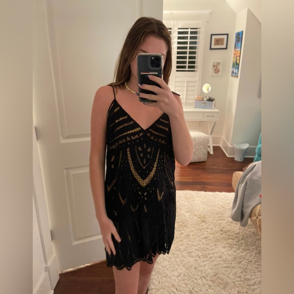 Free People Lace Shift Dress